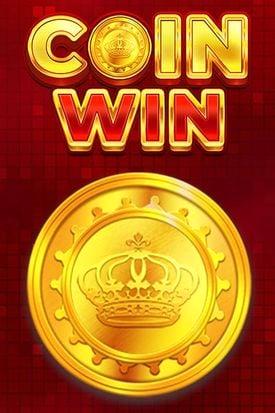 A big win design with glowing golden coins.