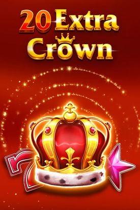 A shiny golden crown with gemstones and the text "20 extra Crown"